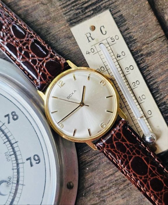 Ceas Doxa Synchron Vintage Mecanic/Acte si Cutia/ Deosebit