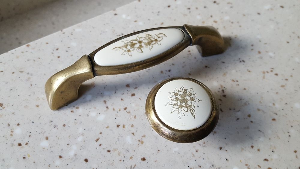 Мебельные ручки с керамикой