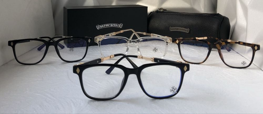 Очила за компютър Диоптрични рамки прозрачни слънчеви chrome hearts