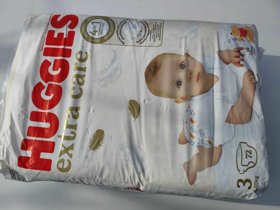 X1 Bax Huggies Extra Care Nr.3 72 buc