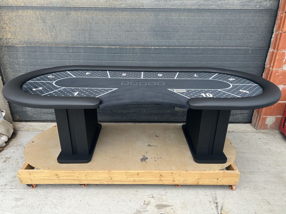 Masa Poker Stoc cu intrare dealer livrare instant de la CustomTables.eu Bucuresti mese poker customizate scaune jetoane full set stoc #masapoker #mese