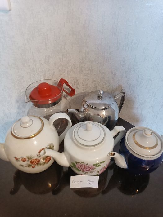 Посуда, тарелки, чйники заварные