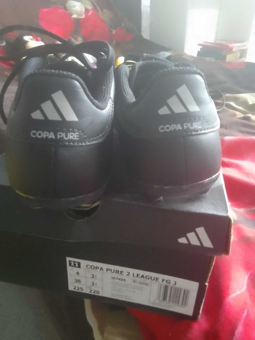 Sports football boots with spikes.