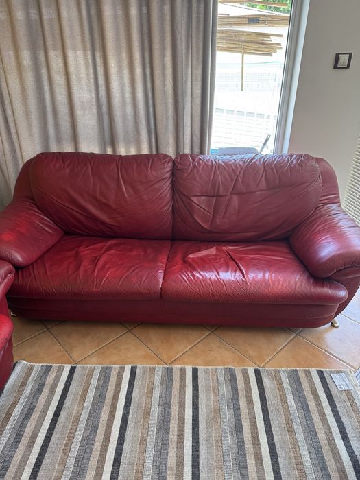 Холна гарнитура от мека естествена кожа