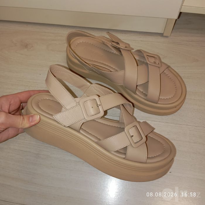 Кожаные босоножки "Sergio Khan". 39-40 размер. Турция.