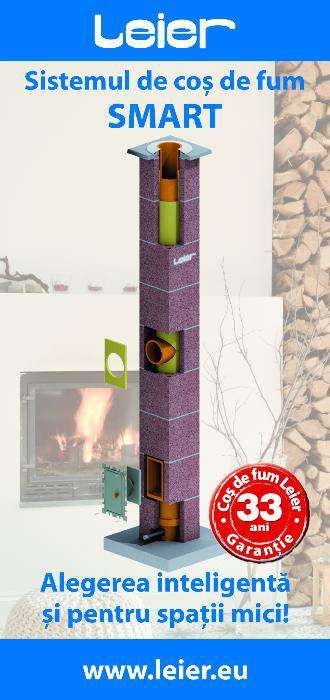 Cos fum ceramic LEIER izolat,transport gratuit, 7 metri, diametru 18cm