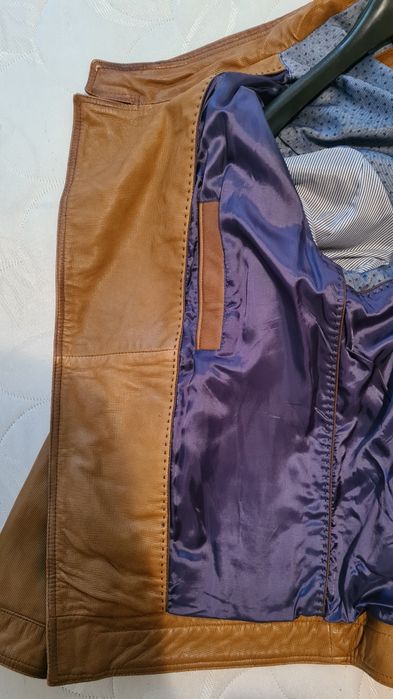 Geaca piele Massimo Dutti deosebita