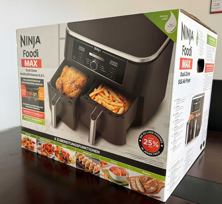 [ НОВ > Ninja AF400EU Airfryer / еър фрайър Фритюрник с горещ въздух