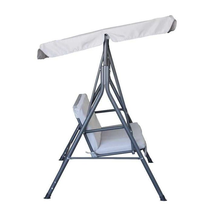 Balansoar Leagan Banca Metal Gri Curte Gradina Terasa 3 Persoane Relaxare Livrare GRATUITA !