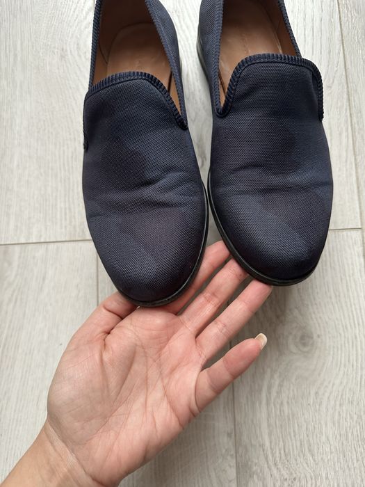 DUKE + Dexter Aqua Camo Loafer ръчна изработка мокасини Англия