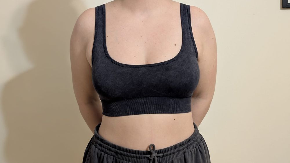 (2 pack) GymBeam Seamless Sports Bras (Set of 2) – Plum & Coal