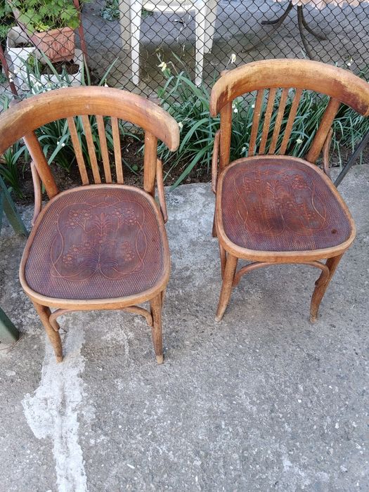 Ретро виенски столове-гравирани