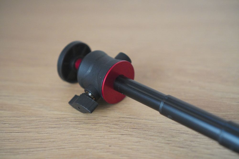 Mini trepied / selfiestick, adaptor telefon, metal, nou