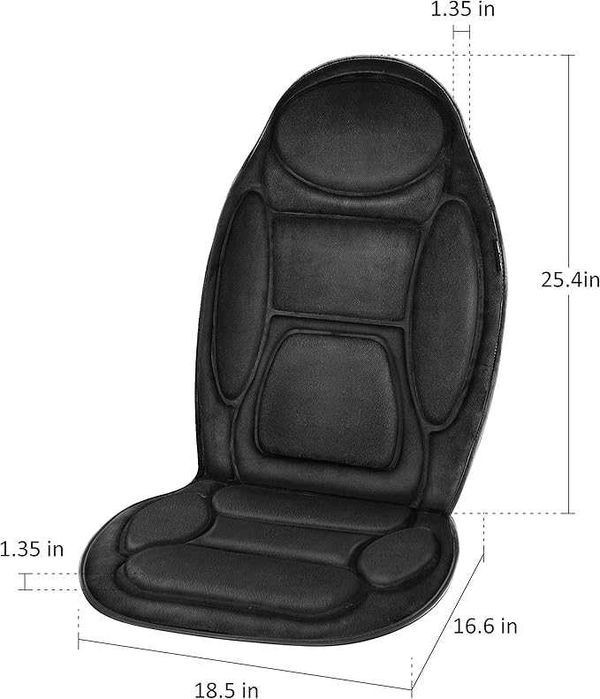 Масажор Snailax VC-262 с мемори пяна за гръб и врат за седалка