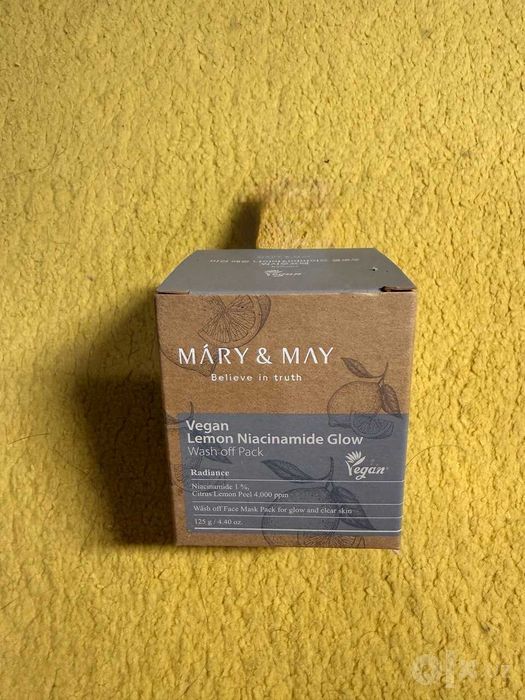 Корейская веганская маска для сияния кожи Mary & May Lemon