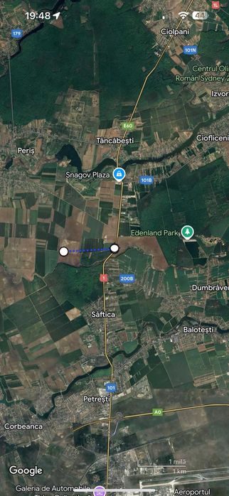 Vânzare teren extravilan arabil - Tâncăbești, comuna Snagov