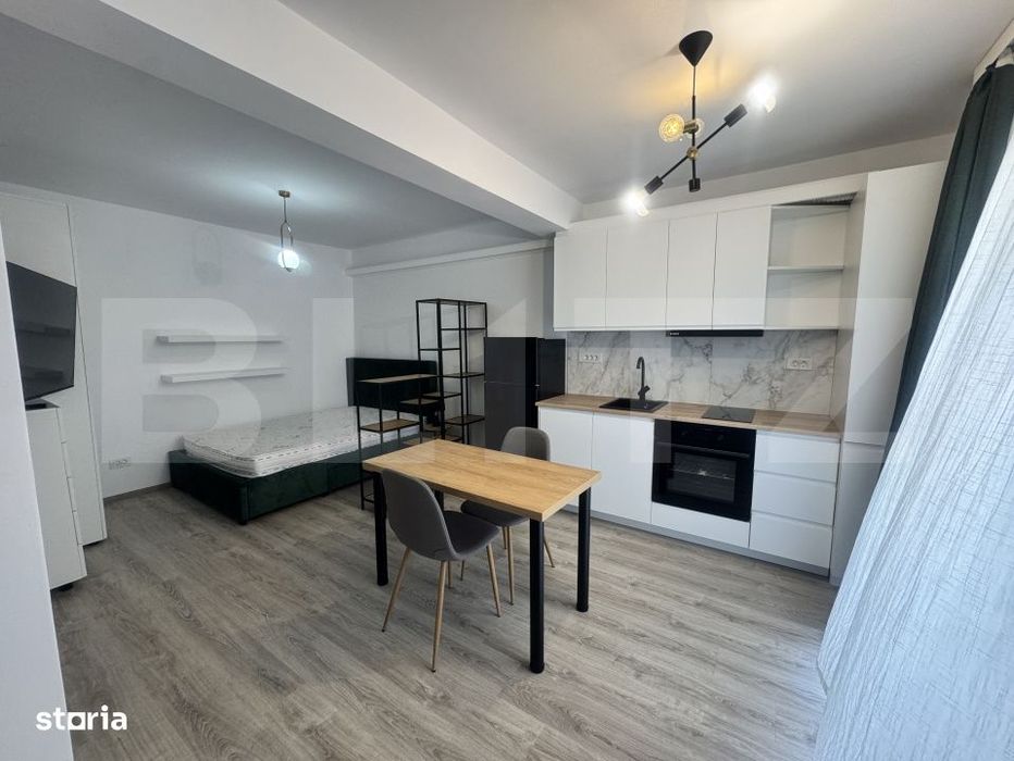 Garsoniera de inchiriat, in bloc nou