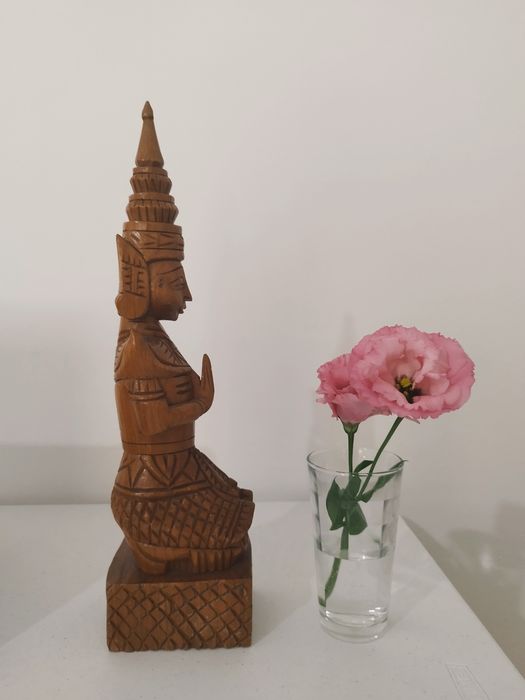 Statuetă thailandeză Teppanom sculptată în lemn