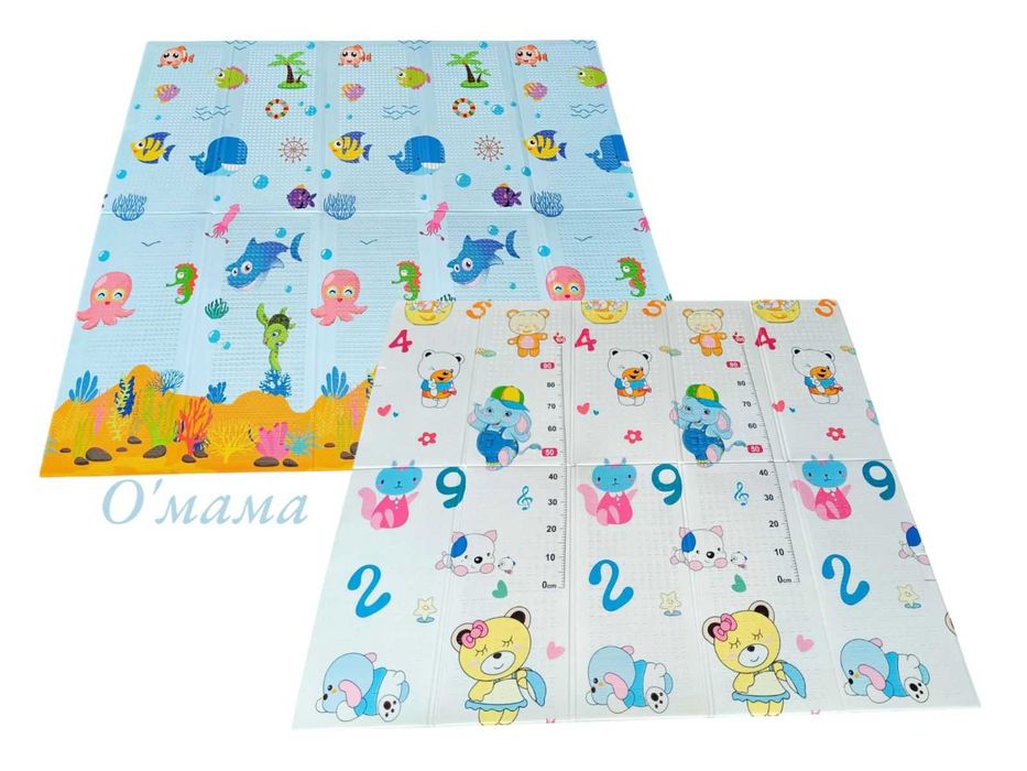 НОВО! 180х200см. Сгъваемо килимче за игра/ Термо постелка за кошара