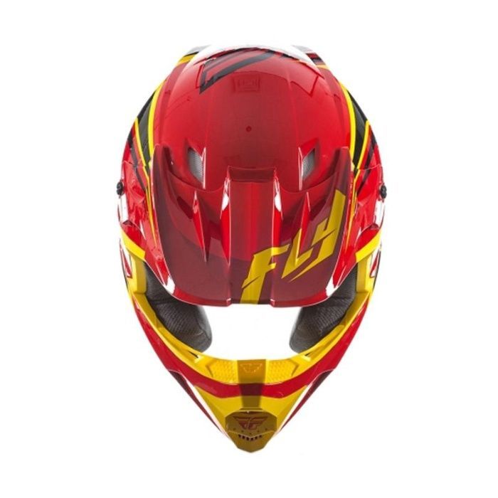 Шок цена!!! fly racing kinetic flex red black yellow каска крос мотор