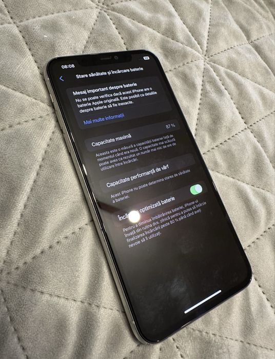 IPHONE 11 PRO MAX ireprosabil silver 87% baterie 64gb