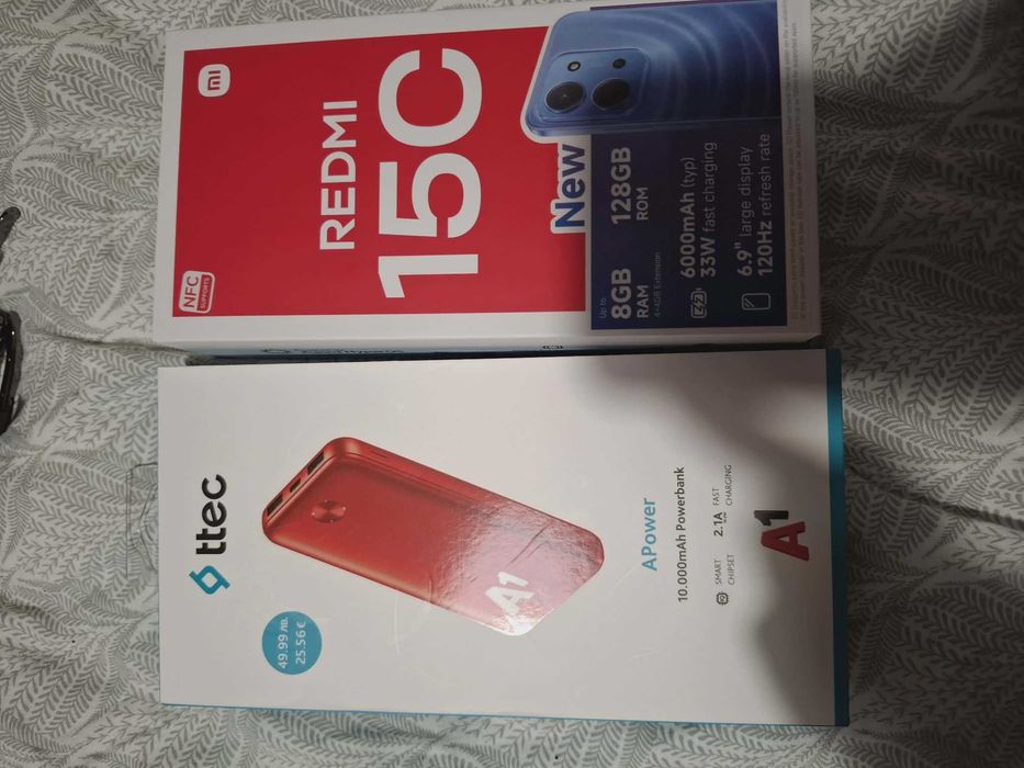 Xiaomi Redmi 15C 128GB 4GB RAM Dual. Чисто нов !