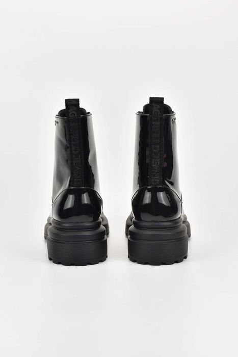 Дамски Боти Karl Lagerfeld BROOKE Hi Lace Boot Lthr 1BP Black Patent