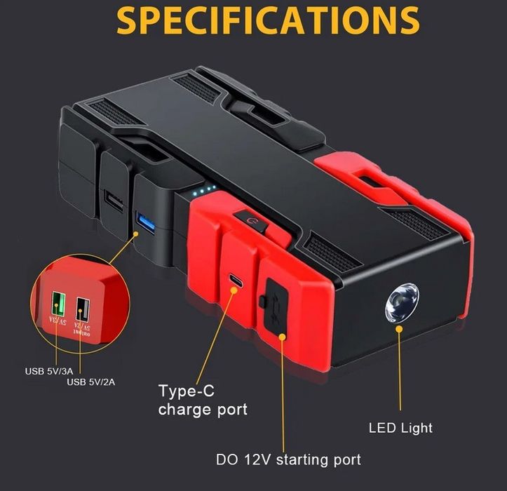 Стартерно устройство №3941-1 Jump Starter за директно стартиране на ав