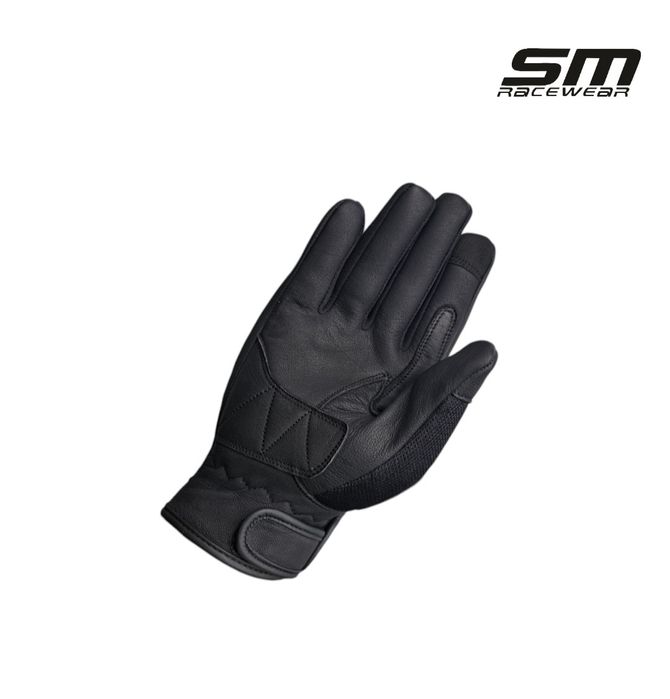 Manusi moto piele naturala + textil SM Aering marimi M L XL și 2XL