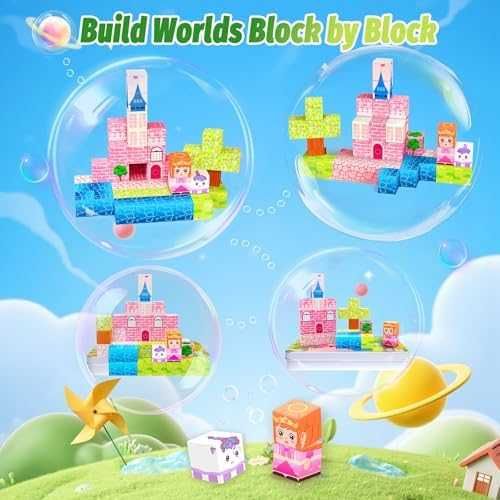 Нова детска играчка Мини магнитни блокчета 45 части с метална кутия за пътуване