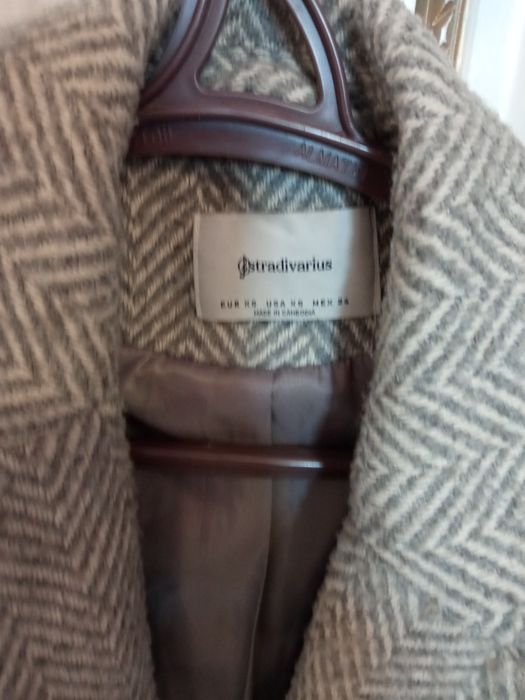 Пальто осеннее серое