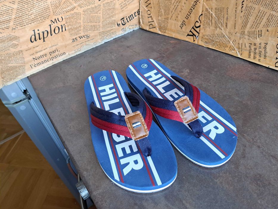мъжки чехли,Tommy Hilfiger,летни отворени обувки,джапанки,ном.42