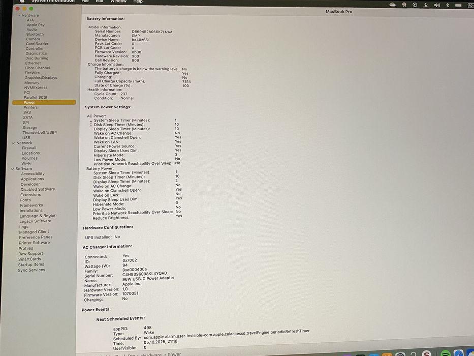 MacBook Pro 16 inch,2019,procesor Intel Core  i7,16GB, 512GB SSD