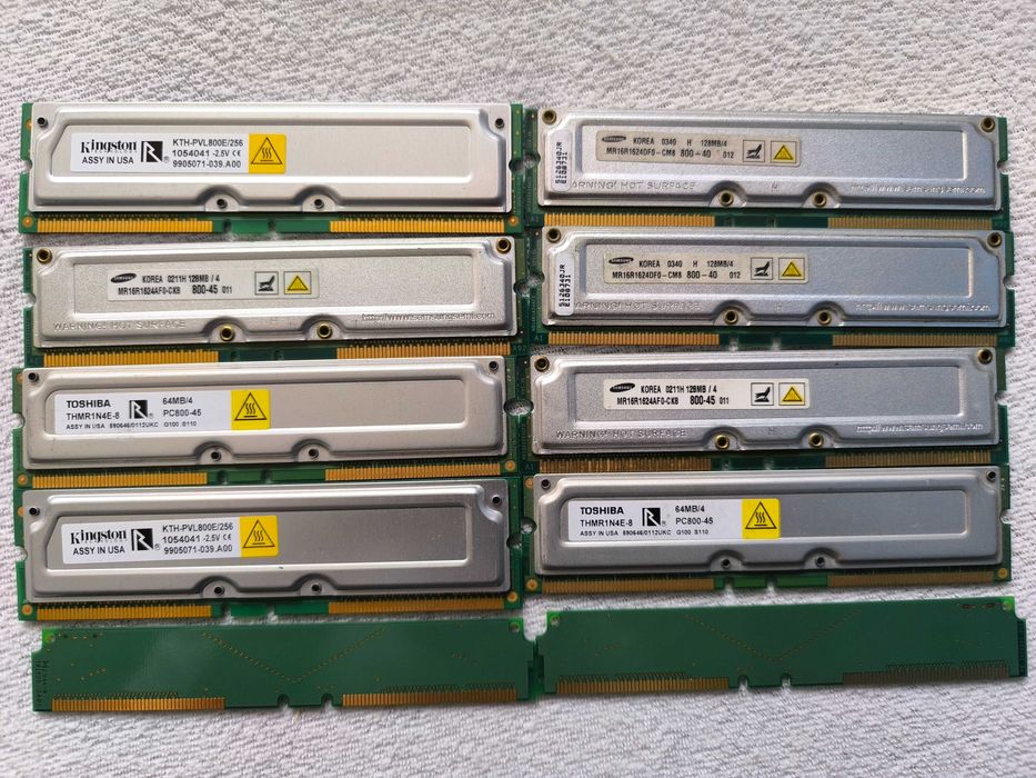 Memorii RDRAM si C-RIMM