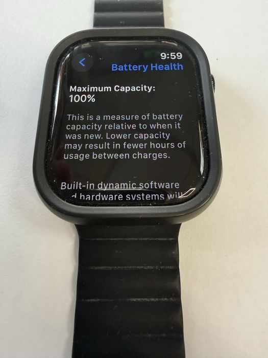 Apple watch s10 64gb gps 46mm 100% батерия!Перфектен!