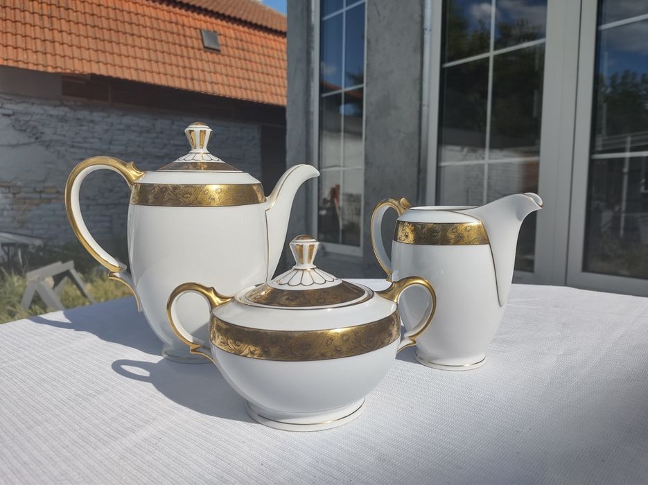 Set ceainic si sosiera portelan original Bavaria & Baruch