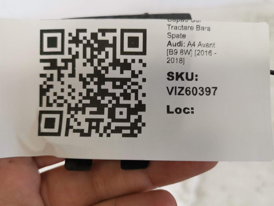 Капак За Теглич На Задна Броня Ауди А4 Аванта / Audi A4 Avant [B9 8W]