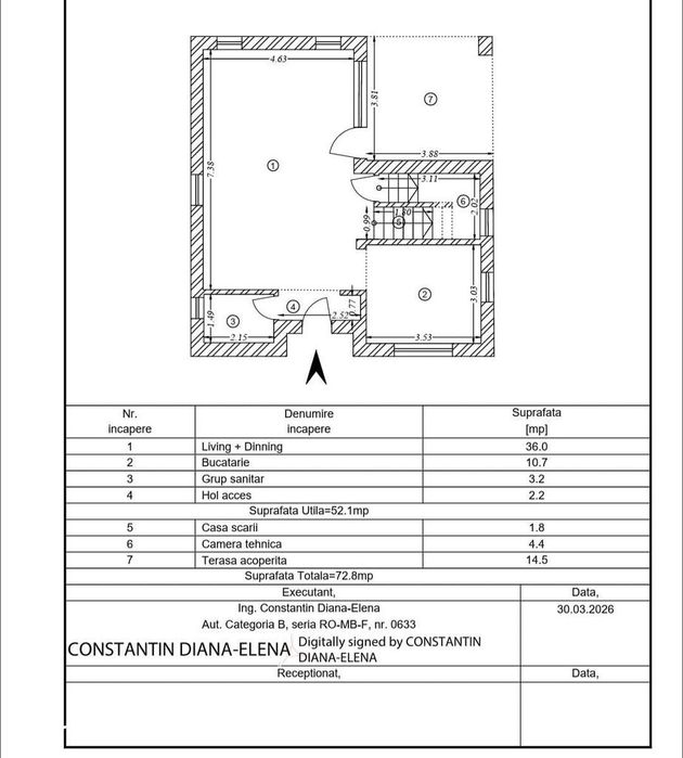Vila 4 camere Balotesti