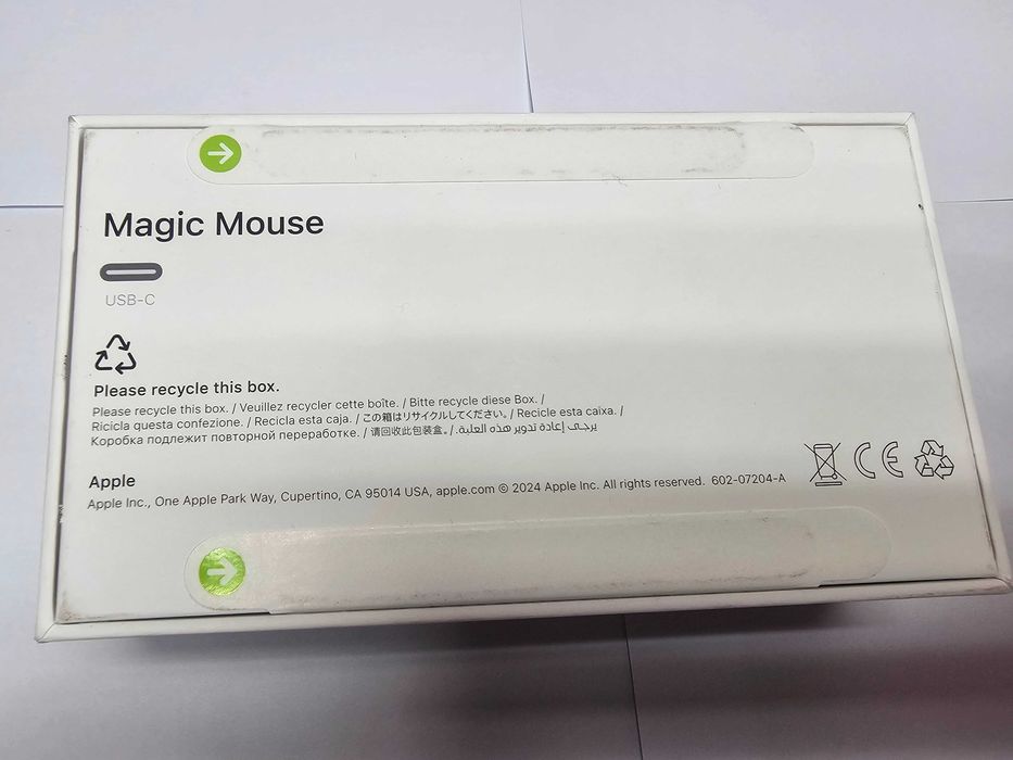 Чисто нова Apple Magic Mouse 2024 (White) – USB-C версия (Запечатана) MXK53ZM/A