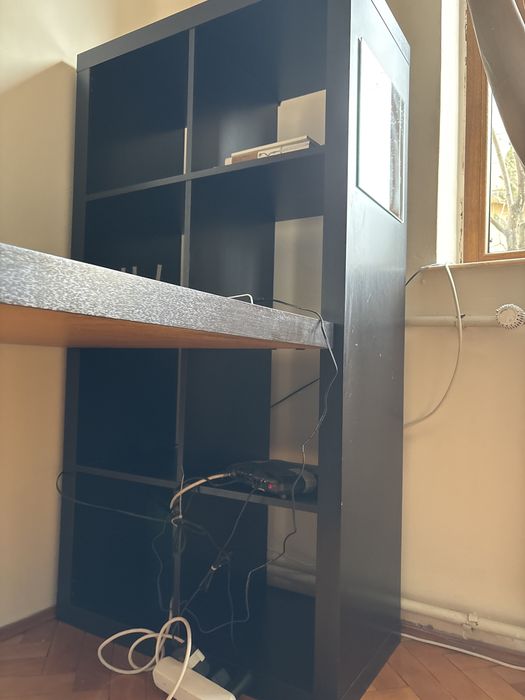 birou jysk multifunctional tip ikea cu rafturi