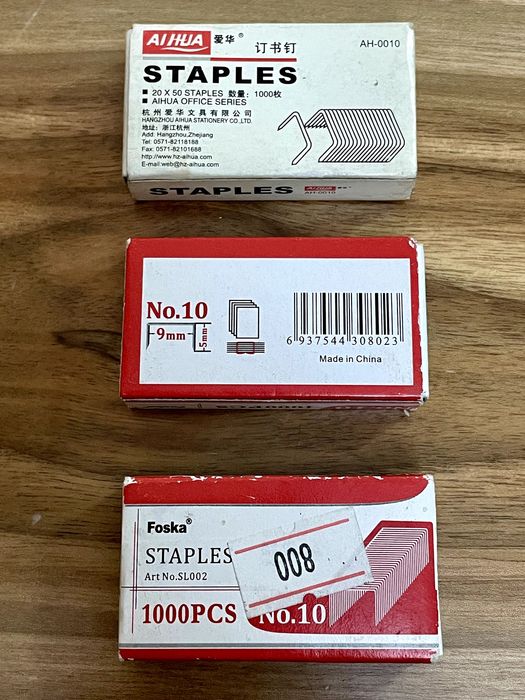 Скобы для канц-го степлера №10/10-sonli ofis stapler uchun shtapellar.