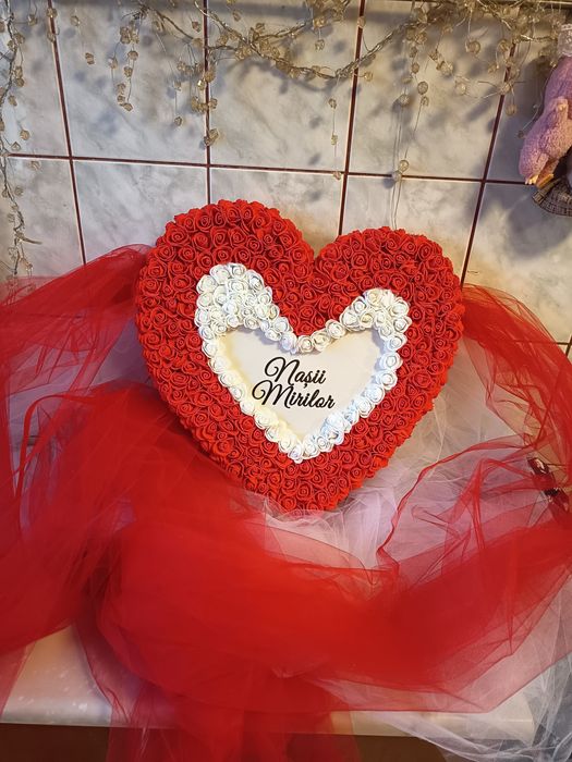 Inimioara Decorativa Masina Nunta DeLuxe