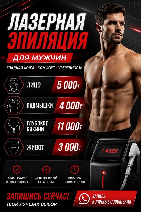 Мужская Лазерная эпиляция