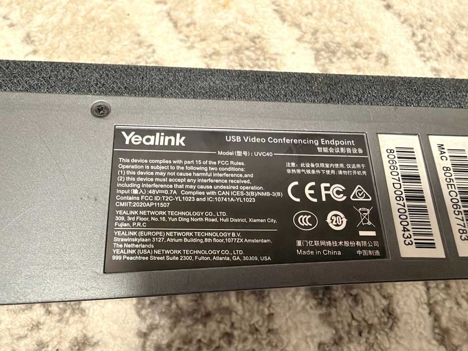 Sistem Videoconferinta Profesional Yealink MVC400 (Bară 4K UVC40 + Mini PC MCore)