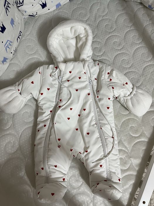 Детский зимний конверт с комбинезоном