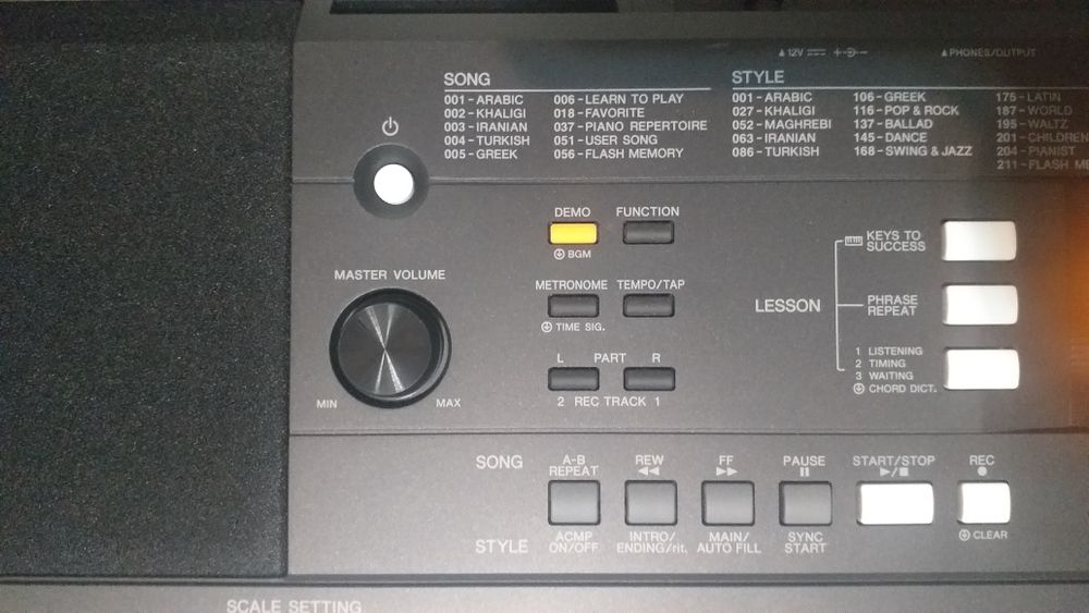 Orga pian Yamaha psr A350 noua