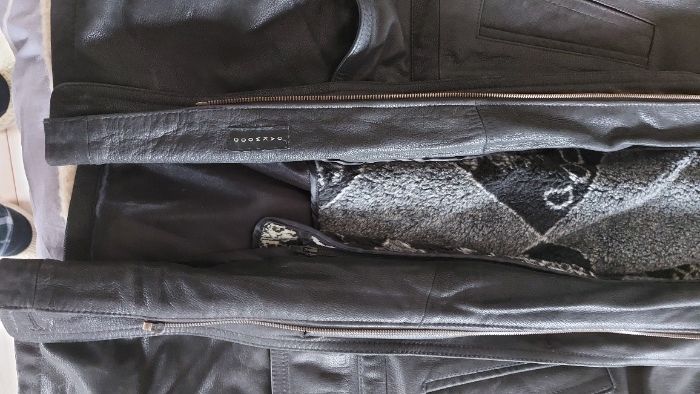 Мъжко яке от естествена телешка кожа Oakwood