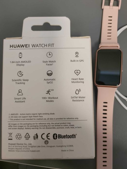 Smartwatch Huawei Watch FIT SE, Silicone Strap, Nebula Pink Nou