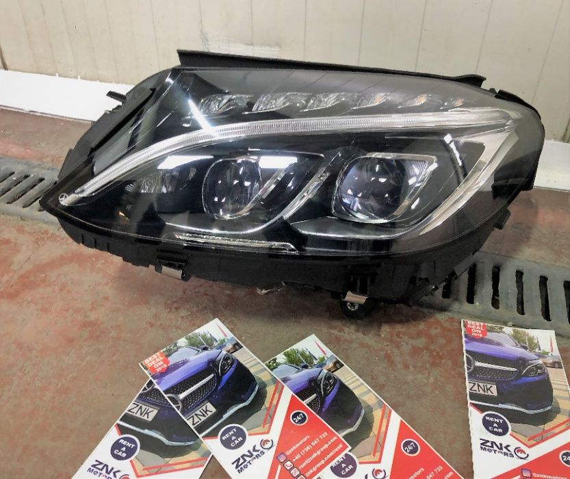 Mercedes Benz w205 c class faruri full led ISL far stanga dreapta