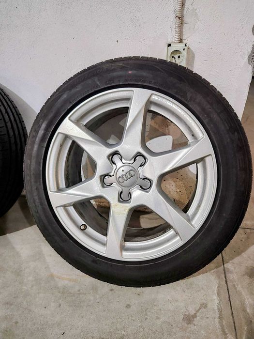 Jante originale Audi 17" + Anvelope vara noi